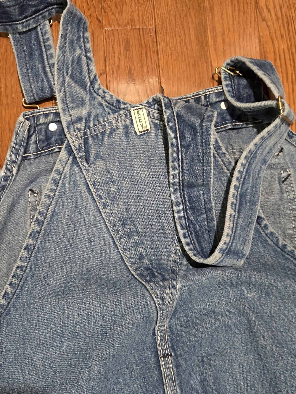 Light Blue Key Imperial Denim Men's Jeans Overalls - Picture 6 of 10